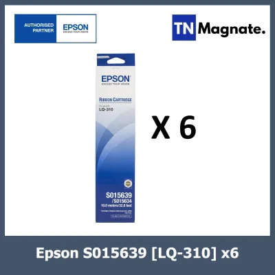 Epson S015639[LQ-310]ตลับผ้าหมึกของแท้ 6 กล่อง