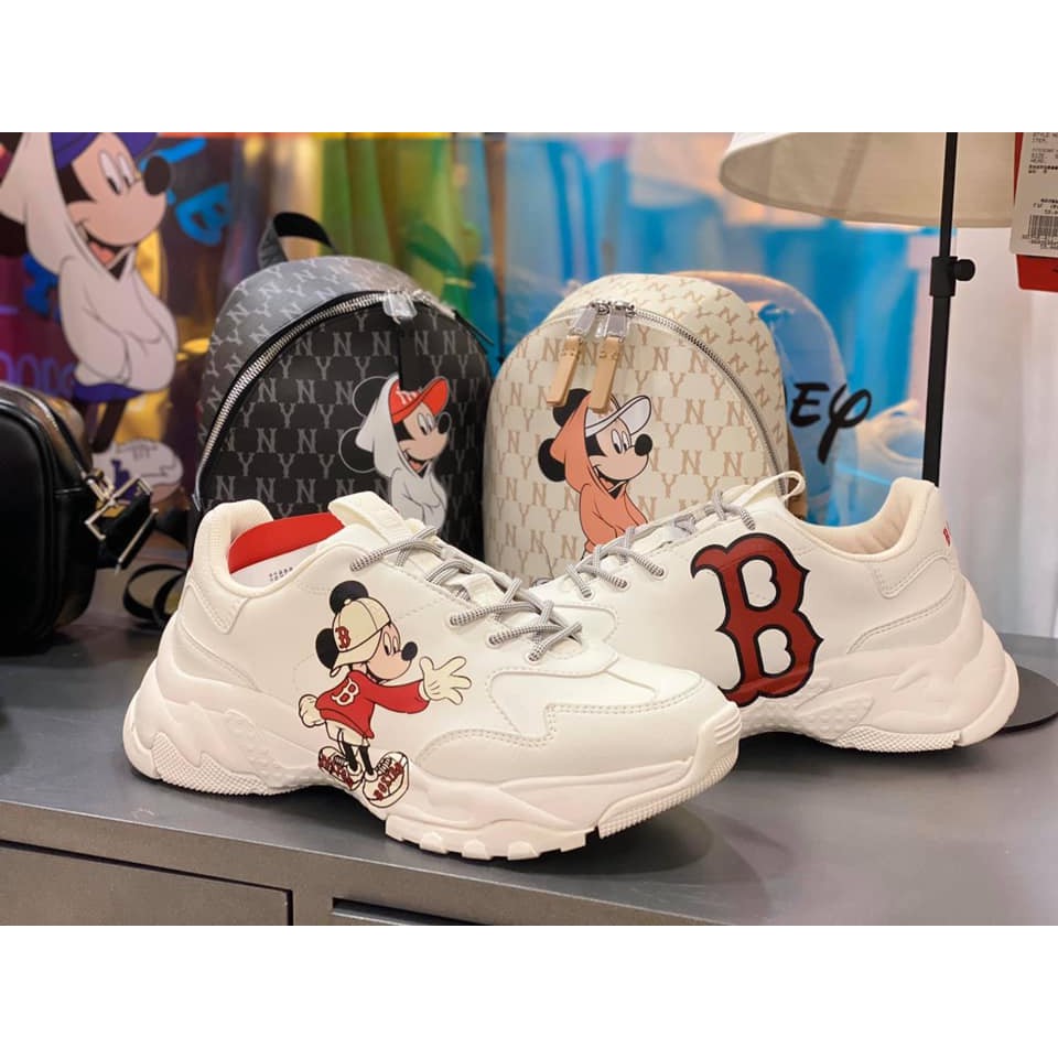 💥 Hot Sale💥รองเท้าผ้าใบ MLB Mickey รองเท้ากีฬา สำหรับผู้หญิง