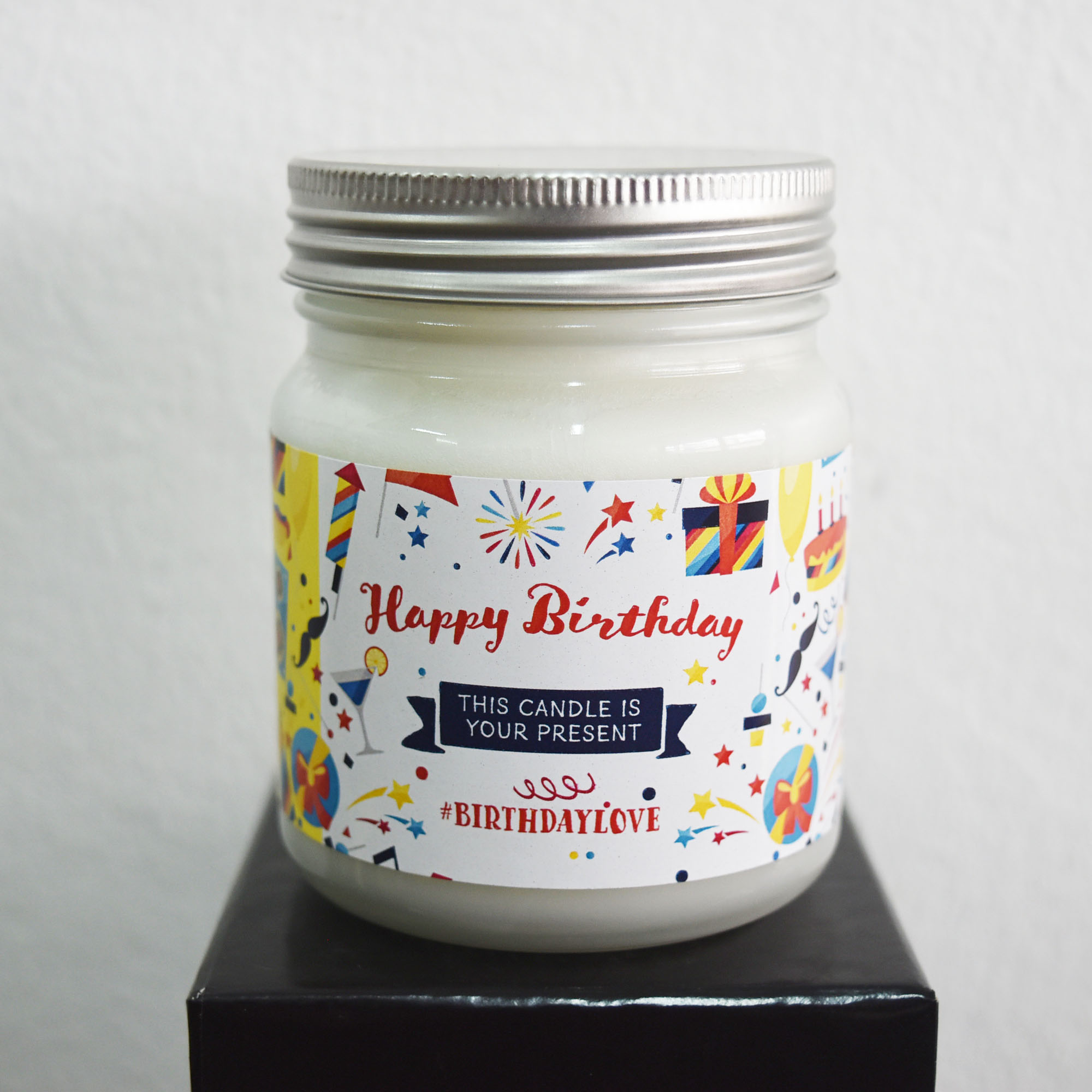 Happy Birthday Jar Candle 180 grm (ความหมายบนฉลาก สุขสันต์วันเกิด