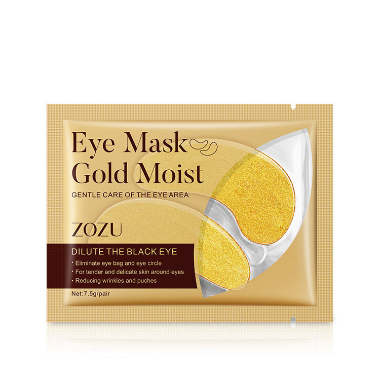 มาส์กใต้ตา Zozu Eye Mask Gold Moist คอลลาเจนทองคำบริสุทธิ์ [7.5 g.] ลดรอยคล้ำ ตีนกา