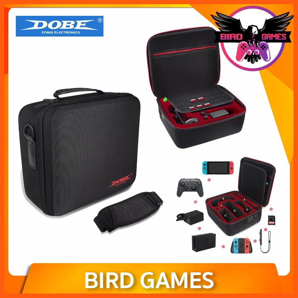SALE กระเป๋า Nintendo Switch DOBE ของแท้ ใบใหญ่ Storage EVA Bag [กระเป๋า Nintendo Switch] [Dobe BAG] [กระเป๋า Dobe EVA] เกมและอุปกรณ์เสริม แผ่นและตลับเกม เพลย์สเตชั่น