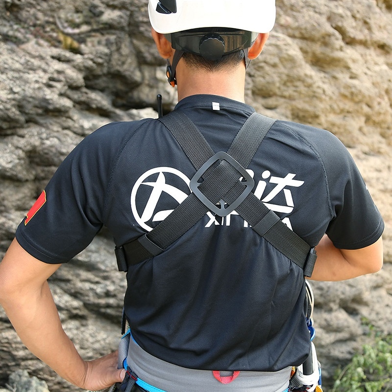 Rock Climbing Chest Harness Chest Shoulder Strap Replacement for Caving Downhill Outdoor Sports