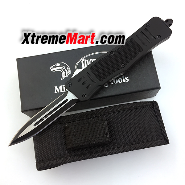 มีดสปริงตรงขนาดกลาง คมสองด้าน Microtech Combat Troodon 00556 D/E ...