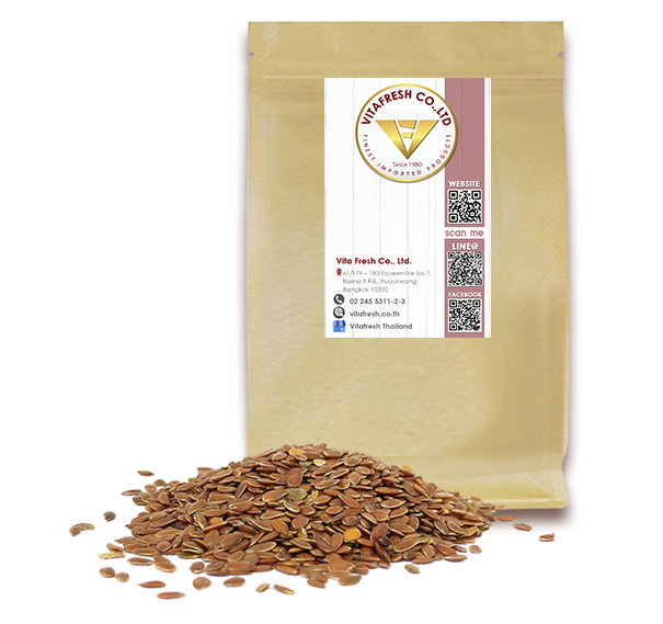 Flaxseed เมล็ดแฟลกซ์ Linseed เมล็ดลินิน 1 KG VITA FRESH CO LTD ThaiPick