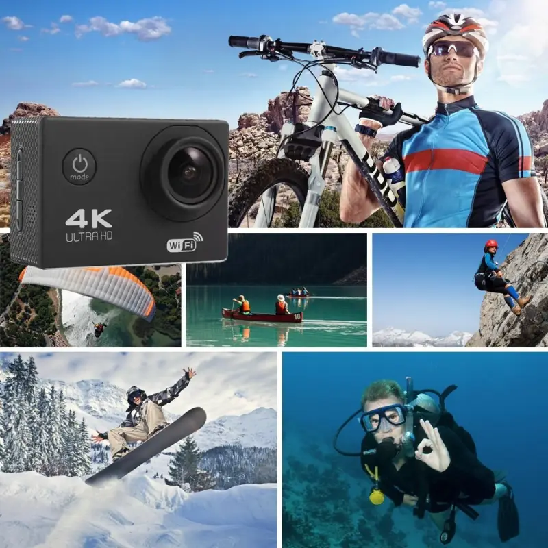 ภาพสินค้ากล้องโกโปร Camera Sport HD Full HD 1080P กล้องโกโปร GoPro กล้องกันน้ำ กล้องติดหมวก กล้องรถแข่ง กล้องถ่ายรูป กล้องบันทึกภาพ กล้องถ่ายภาพ จากร้าน Micmic sale บน Lazada ภาพที่ 4