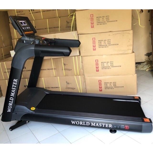 ลู่วิ่งไฟฟ้าCommercial GT5S  รุ่นใหม่ ยี่ห้อWorld master fitness ACมอเตอร์4.0 แรงม้า แรงพีค7.5แรงม้า ใช้โรงยิมฟิตเนส