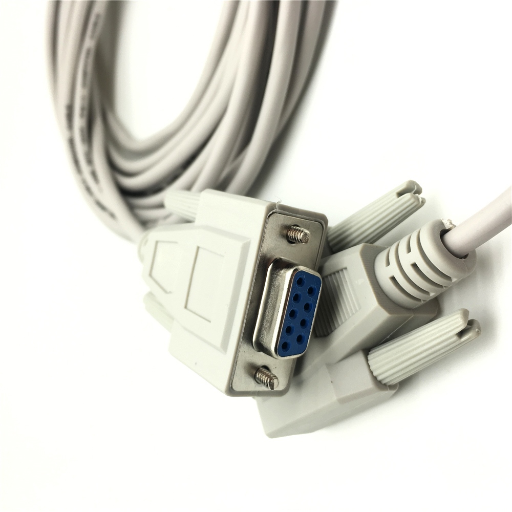 1pcs 1.5m New Serial Null Modem Cable DB9M to DB9F Female DB9 Connector