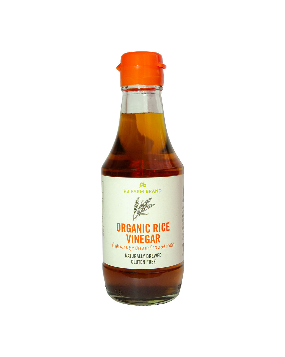 PB Farm Organic Rice Vinegar น้ำส้มสายชูหมักจากข้าวออร์แกนิค ตราพีบี ฟาร์ม (200ml)