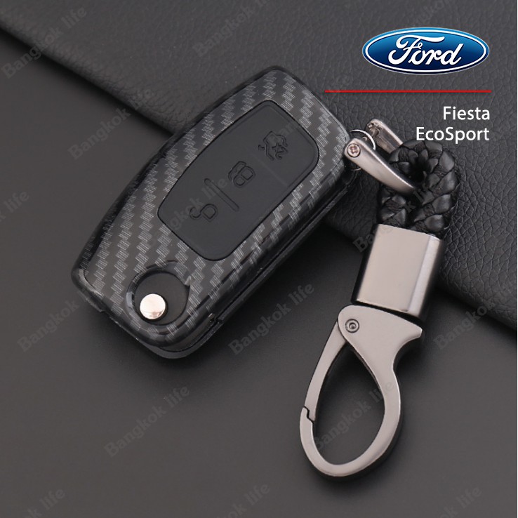 【Collection】（HOT） Ford EcoSport - Bangkok life เคสเคฟล่ากุญแจรีโมทรถยนต์ Ford Fiesta - EcoSport - Car key Case