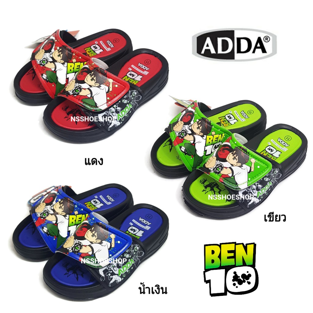 ❈  ADDA BEN10 แอ๊ดด้า เบนเทน เบ็นเท็น รุ่น 3RB6 รองเท้าแตะแบบสวม รองเท้าเด็ก