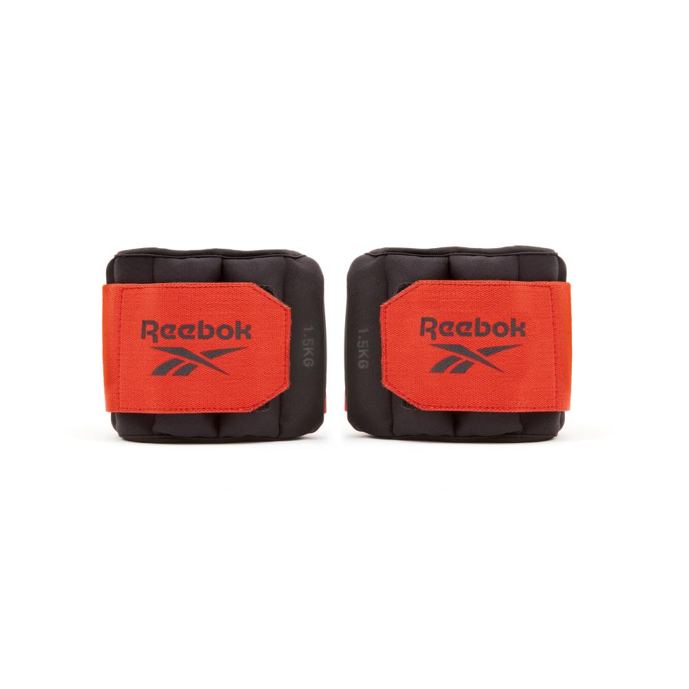 Reebok สายรัดข้อเท้าถ่วงน้ำหนัก - 1.5 กก. (สีดำ/แดง) 1 คู่