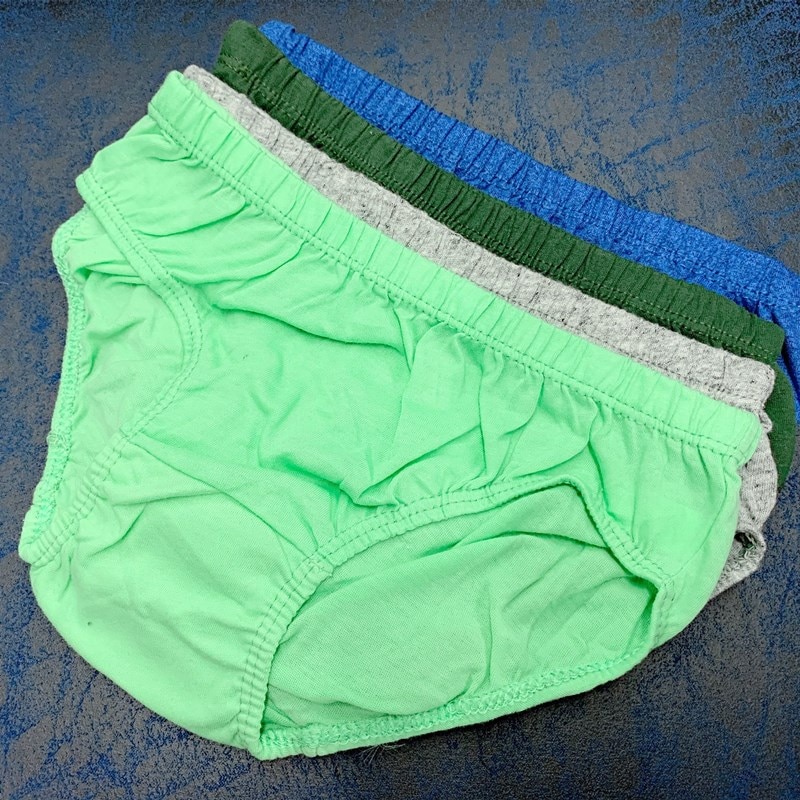 4Pc/Lot Solid Boys Panties Briefs Kids Underwear For 112 Years Srikh ThaiPick