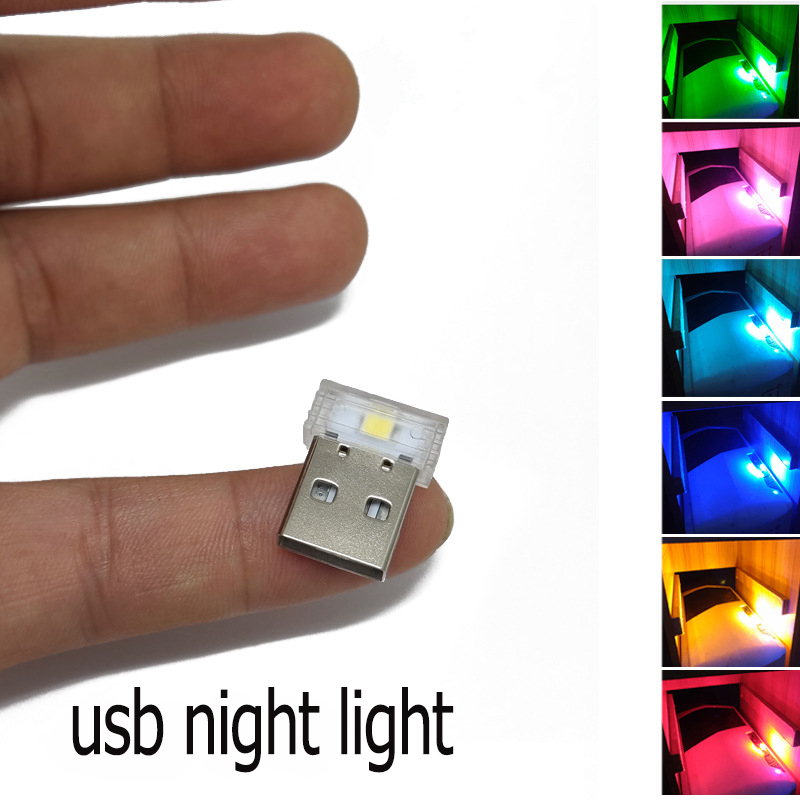 ไฟ LED USB ขนาดเล็ก ชนิด Usb เสียบพร้อมใช้งาน สำหรับตกแต่งรถยนต์