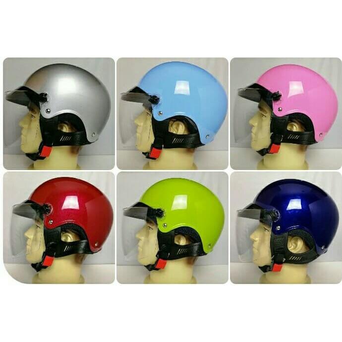 หมวกกันน็อคครึ่งใบ ( SpaceCrown )    แถมฟรีกระจกกันแดด  มอก.369-2557 หมวกกันน็อค หมวกกันน็อคเด็ก หมวกกันน็อคผู้ใหญ่ หมวกกันน็อค 3 กระดุม หมวกกันน็อคเต็มใบ  หมวกกันน็อคครึ่งใบ ของแท้