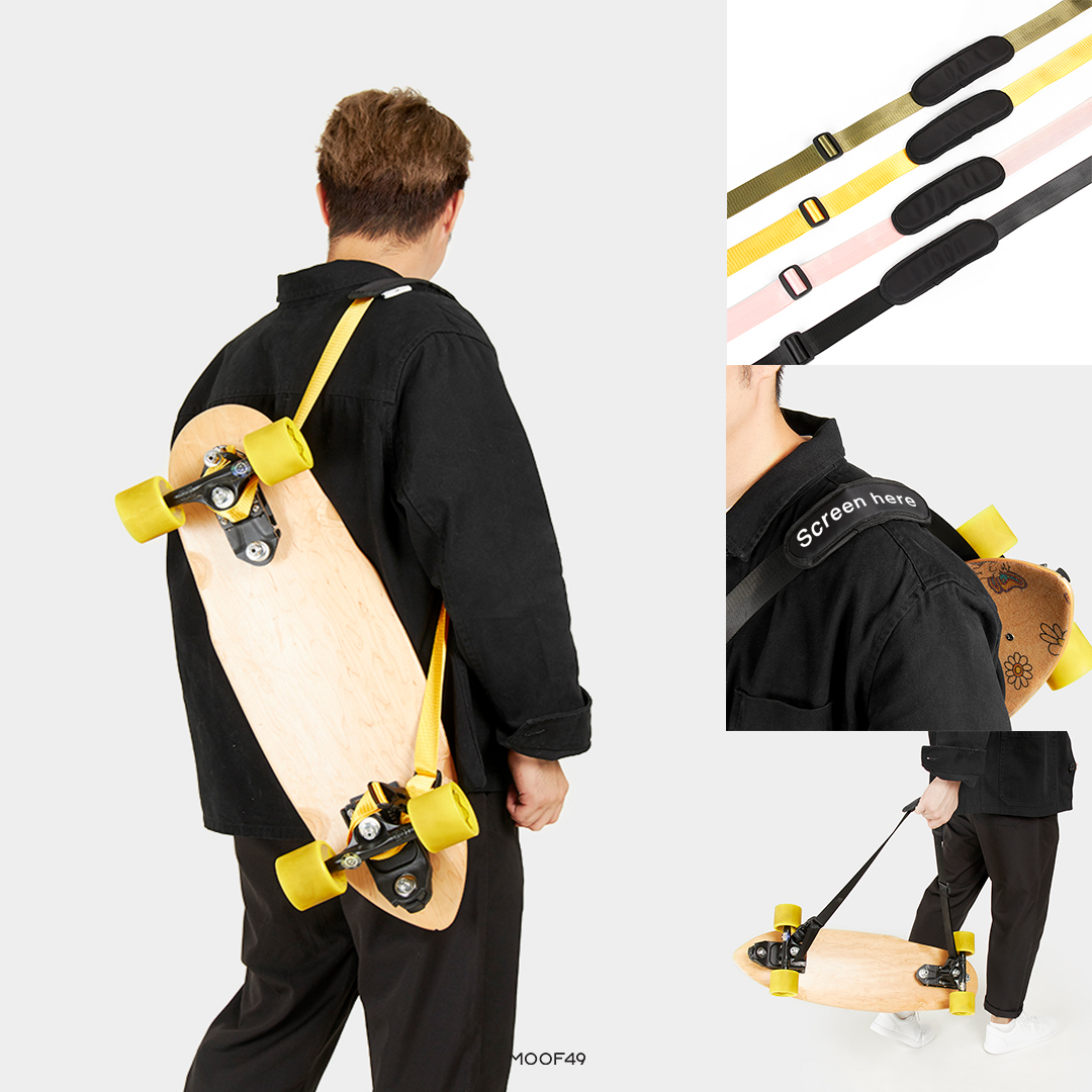 MOOF49 Skate Strap สายคล้อง สะพาย สายรัด เซิร์ฟสเก็ต มี 4 สี (ดำ