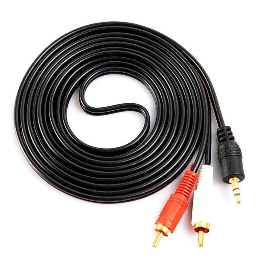ลดราคา RCA Cable 5M 3.5mm(M) to RCA(M) 2หัว สายสัญญาณเสียง ต่อหูฟัง/ลำโพง423A ยาว 5เมตร (สีดำ)#1350 #ค้นหาเพิ่มเติม HDMI to HDMI คีบอร์ดเกมมิ่ง Headsete Voice Recorder