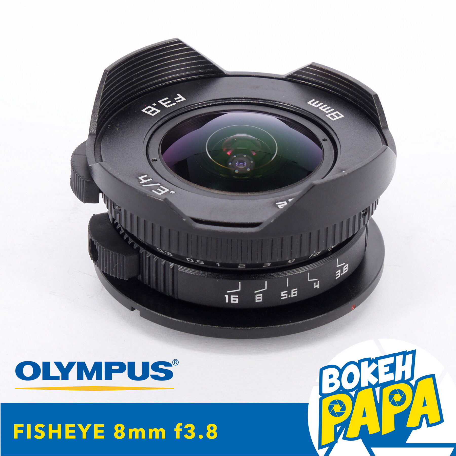 เลนส์มือหมุน Fisheye 8mm F3.8 สำหรับใส่กล้อง Olympus And Panasonic Lumix. 