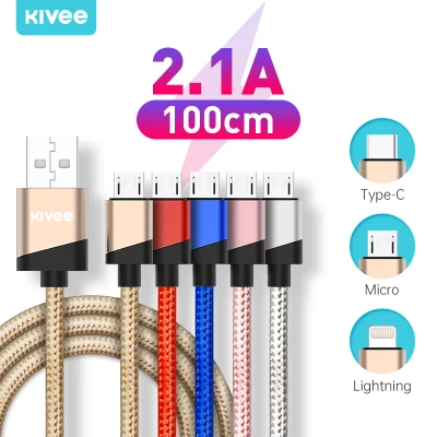 Kivee original charger cable iPhone charger cable 1m fast charging Fast Charging Cable USB cable for OPPO Samsung Xiaomi huawei iphone