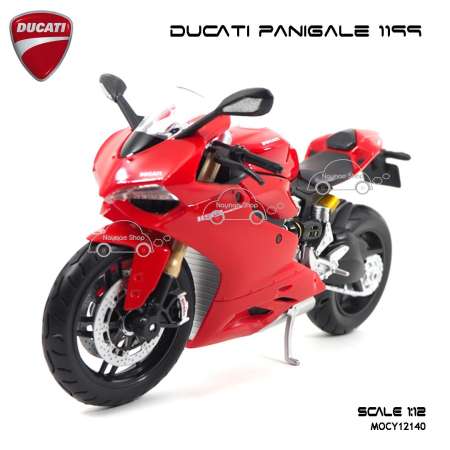 Naynaeshop โมเดลรถ บิ๊กไบค์ DUCATI PANIGALE 1199 สีแดง (Scale 1:12)