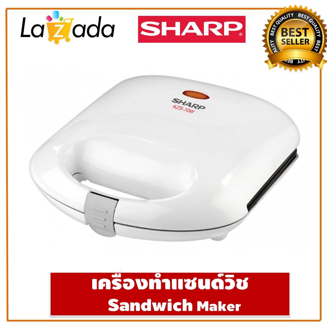 SHARP เครื่องทำแซนด์วิช  Sandwich Maker แซนด์วิช แซนวิช แฮมชีส แซนวิช ครีมชีส แซนวิช ตอนเช้า เครื่องปิ้งขนมปัง เครื่องทำขนมปัง ที่ปิ้งขนมปัง ที่ปิ้ง ที่ปิ้งขนม เครื่องทำอาหารเด็ก เมนูเครื่องทำแซนวิช เครื่องปิ้งไฟฟ้า