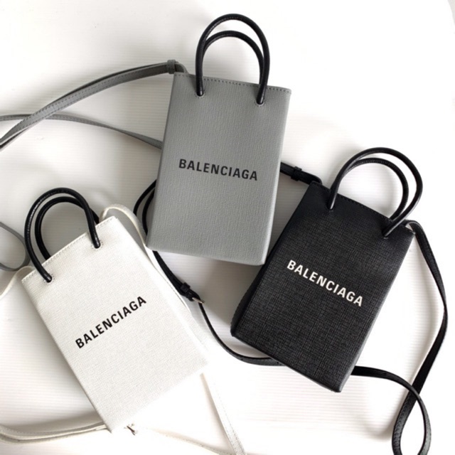 balenciaga shopping phone holder