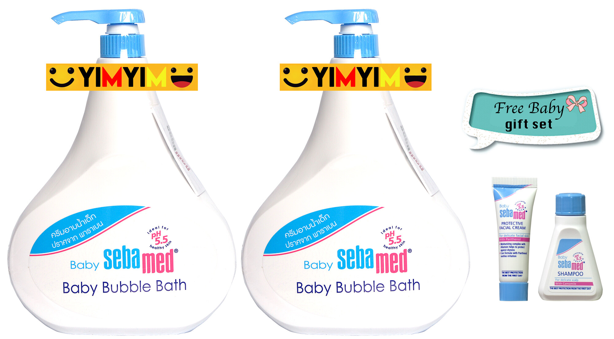 แนะนำ โปรจัดหนัก Sebamed BABY SEBAMED BABY BUBBLE BATH เบบี้ ซีบาเมด เบบี้ บับเบิ้ล บาธ 1,000 ml x 2 ขวด หมดอายุ 08/2021 ฟรี Sebamed Baby Gift Set 2 ชิ้น