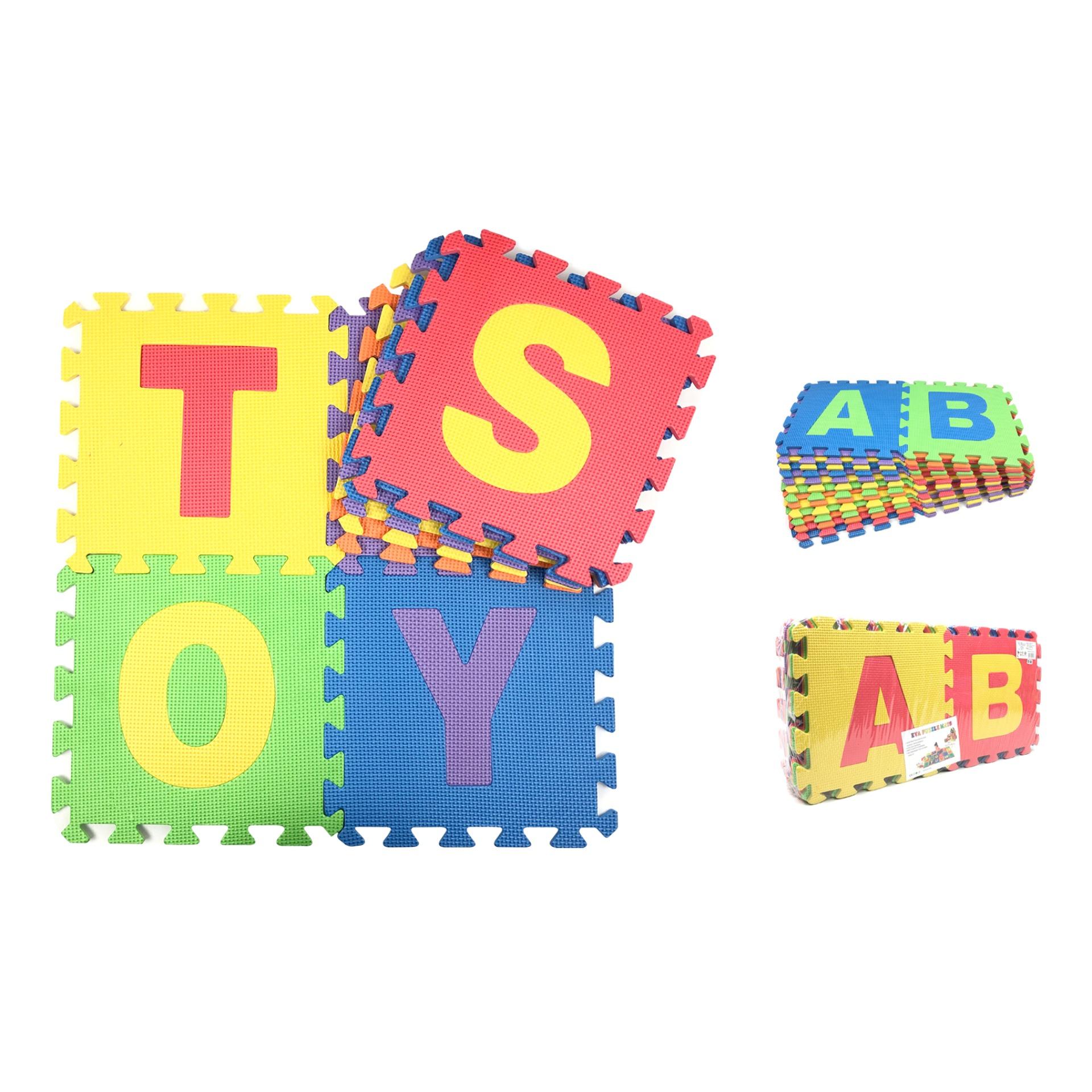 KIDTOYS ของเล่นเด็ก แผ่นรองคลาน ตัวอักษร A-Z ขนาด 30*30*0.8 Cm. จำนวน 26 แผ่น/แพ็ค