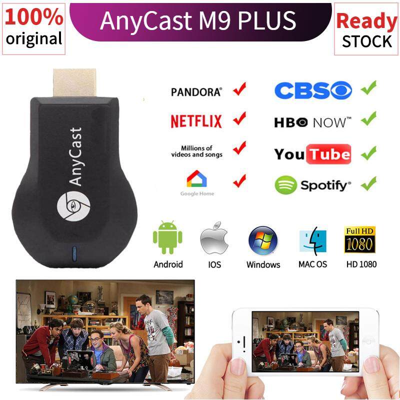 Original AnyCast M9 Plus HDMI ไร้สาย เชื่อมต่อมือถือขึ้นทีวี รองรับ iPhone/iPad Google ChromeGoogle Home และ Android