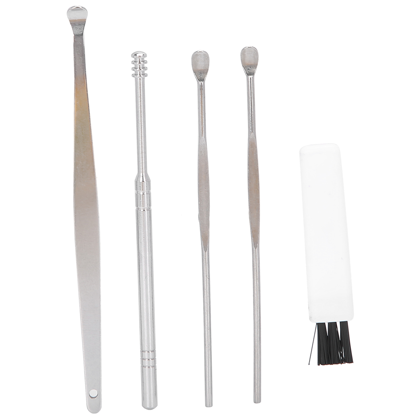 Metal Spring Ear Cleaner Stainless Steel Ear Cleaner Set Earpick Ear Wax Remover Spiral Ear ...