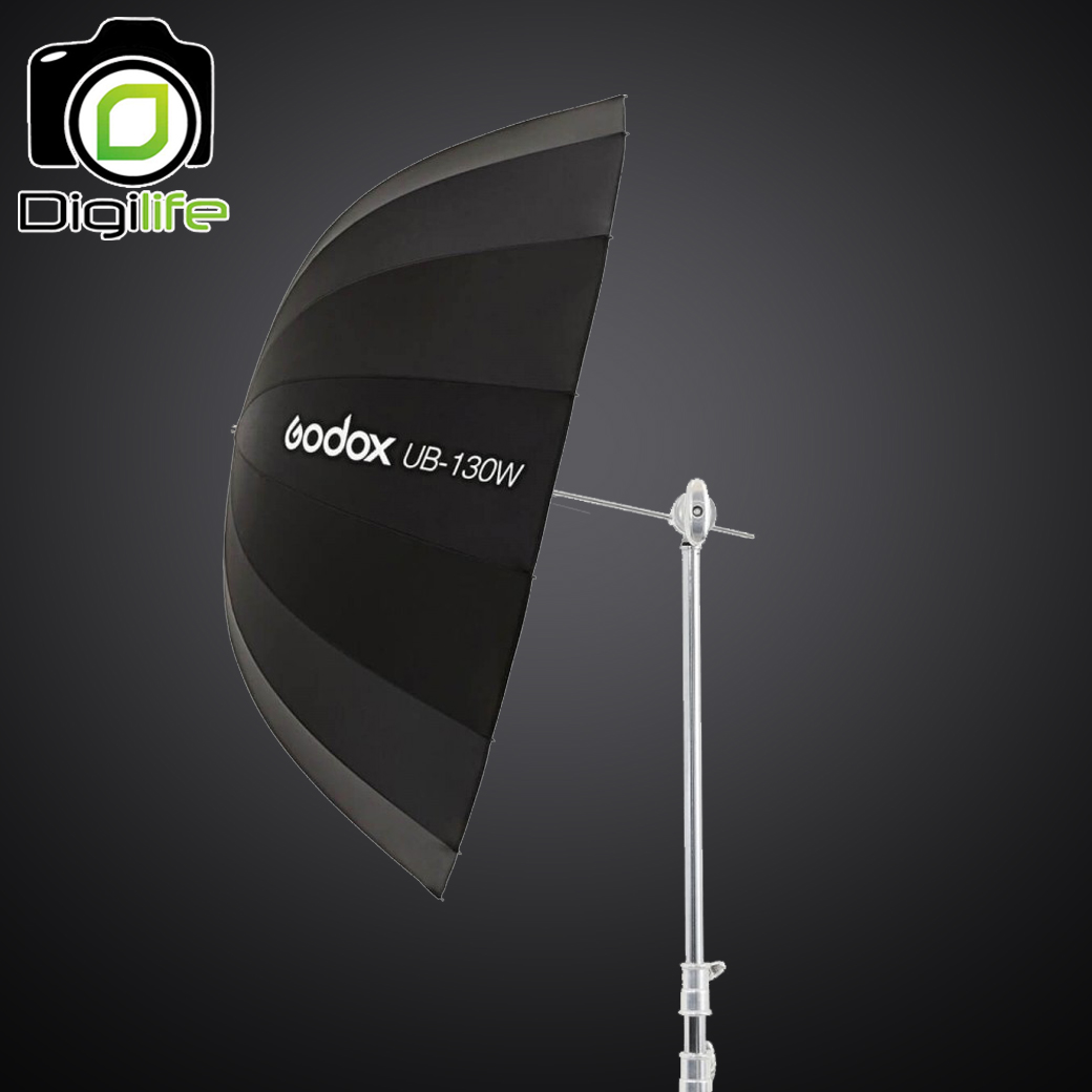 Godox UB-130W Ombrello Parabolico Fotografico 130 Cm | Nero/Bianco | Per Ritratto E Moda