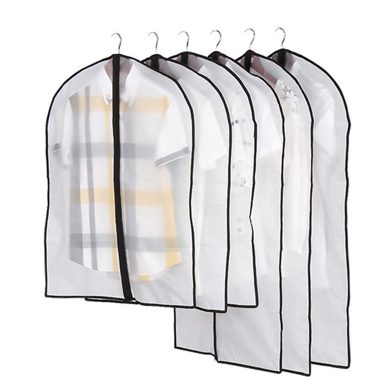 Russel Pk of 2 Transparent Protective Suit Coat Dress Storage Bag Covers 3 Sizes 