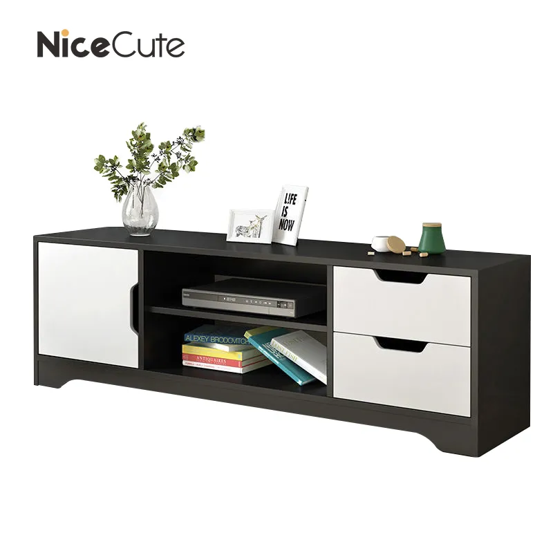 NiceCute ตู้วางทีวี ชั้นวางทีวี พร้อมชั้นวางของด้านล่าง