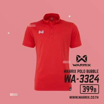 WARRIX เสื้อโปโล แขนสั้น WA-3324-แดง-RR