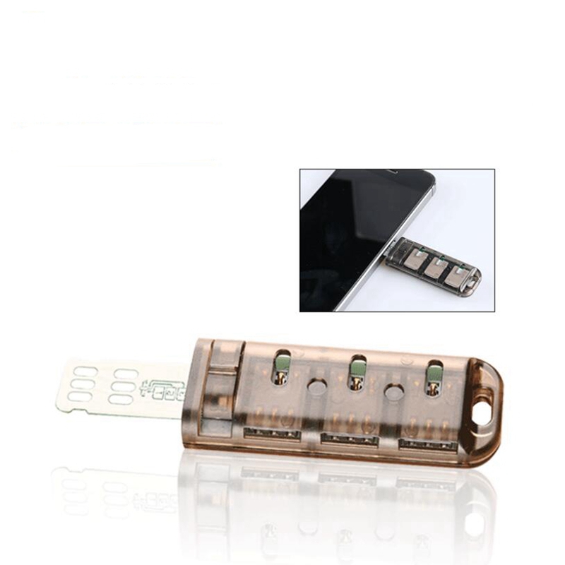 6-Slot SIM Card Adapter Multi-SIM Card Reader Mini SIM Nano with Independent Control Switch for iPhone 5/6/7/8/X