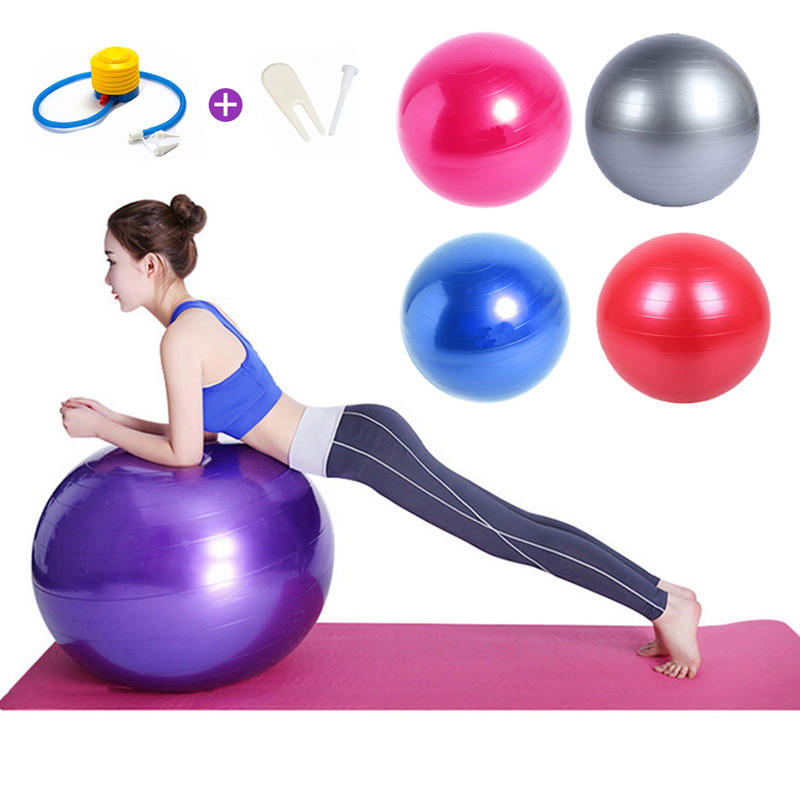 ITSTYLE Sports บอลโยคะ ลูกบอลออกกำลังกาย Yoga Balls Bola Pilates Fitness Gym Balance Fitball Exercise Pilates Workout Massage Ball 55cm 65cm