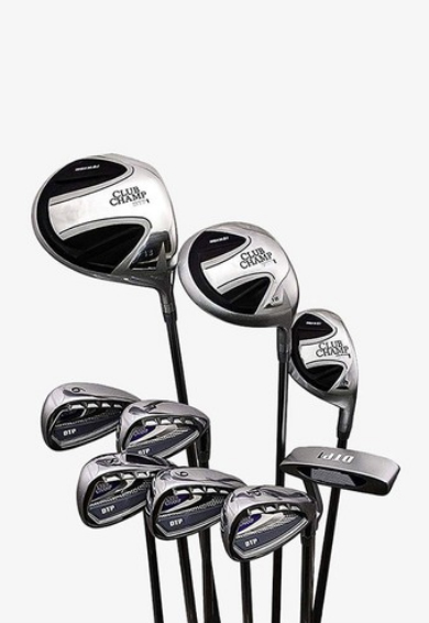 Club Champ golf club set: 9 pieces - Black, silver