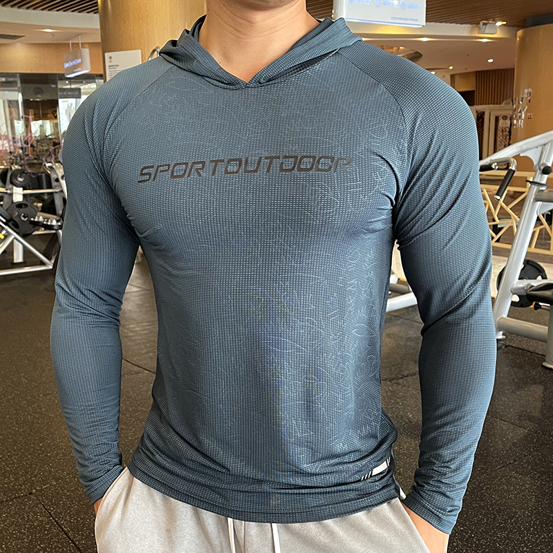 Men Tight Sport T-Shirt Long Sleeve Gym Running Clothing Fitness  Compression Sportswear Zip Pullover Hiking