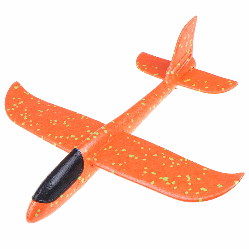 Bashijian 37ซม.เครื่องบินโฟมของเล่นเครื่องบินมือโยน Epp Glider ยืดหยุ่นเครื่องบินของเล่น