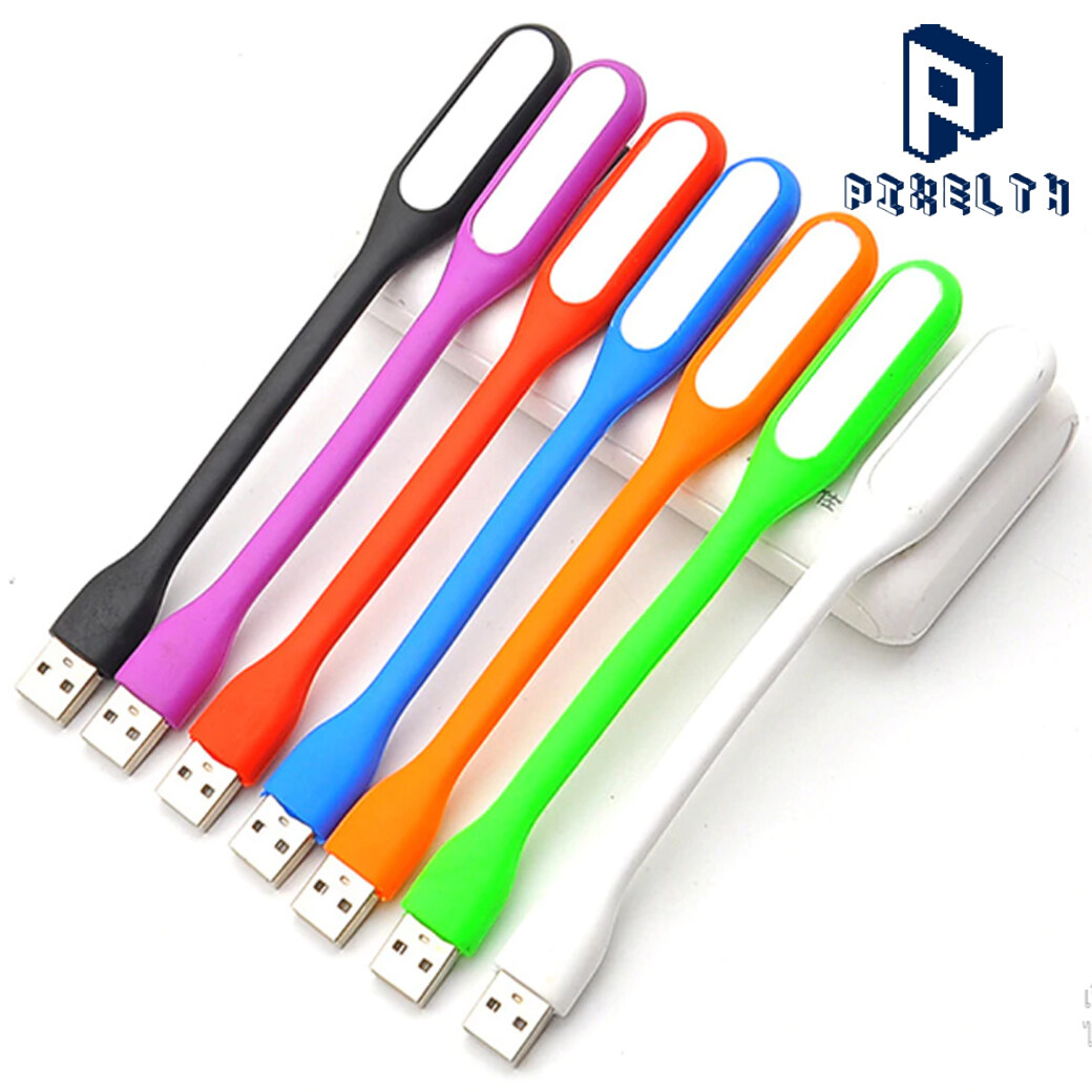 PIXELTH 1 ชิ้น USB LED USBพลังงานไฟ LED สามารถดัด USB แบบพกพาแสงไฟกลางคืน LED Light Lamp