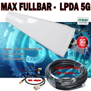 ภาพหน้าปกสินค้าสายอากาศ รับสัญญาณ 3G 4G 5G LPDA  MAXNETIC FULLBAR ที่เกี่ยวข้อง