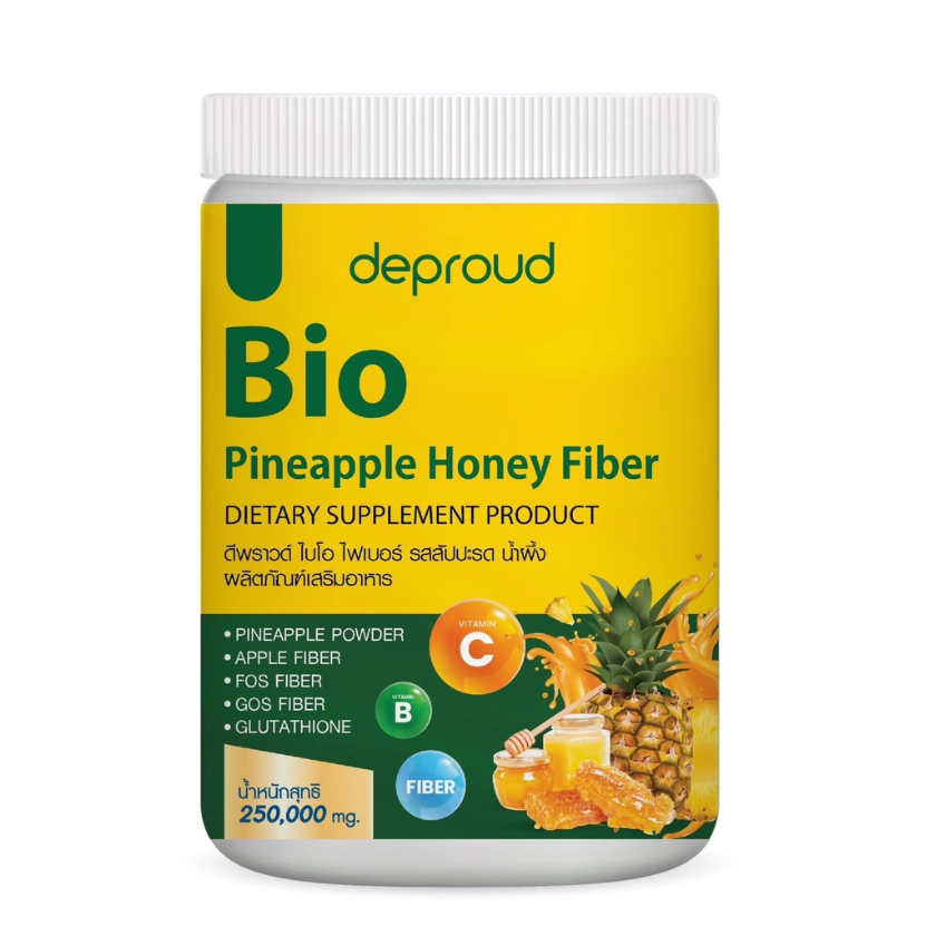 Deproud Bio Pineapple Honey Fiber 250,000mg.ไบโอไฟเบอร์ รสสัปปะรด
