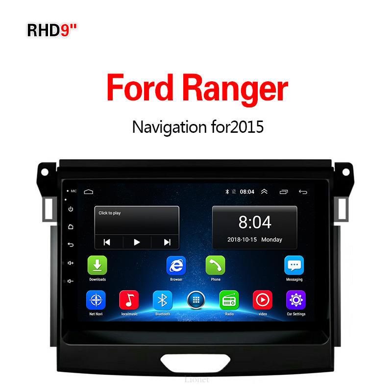 เครื่องนำทาง สำหรับรถยนต์ FORD RANGER 2015 9 Inch Android 6.0 4G NET 2G/32G  แผนที่ในการนำทาง