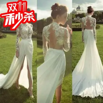 sexy lace white dress