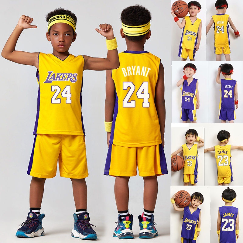 Lakers basketball best sale jersey and shorts