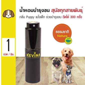 Kevina Dog Perfume น้ำหอมสุนัข น้ำมันบำรุงขน กลิ่น Puppy แป้งเด็ก สำหรับสุนัขทุกสายพันธุ์ (ฉีดได้ 300 ครั้ง)