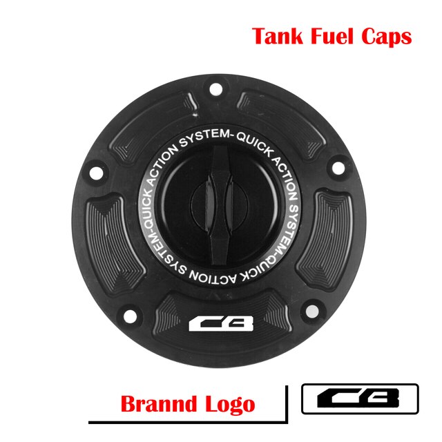 Keyless Racing Quick Release Motorcycle Tank Fuel Caps Case Gas for