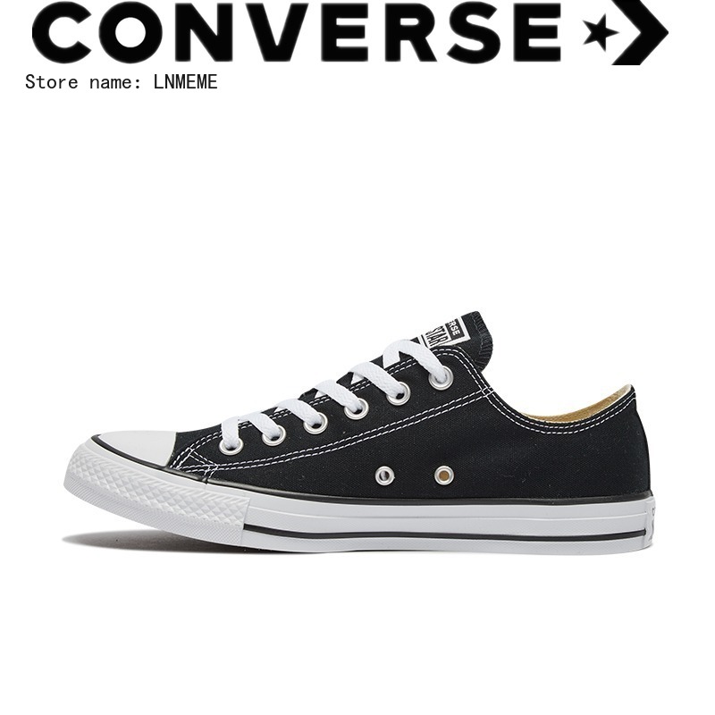 Converse คลาสสิกรองเท้าลำลองรองเท้าผู้ชายสีดำรองเท้าผู้หญิงรองเท้าผ้าใบรองเท้าคู่รองเท้าสเก็ตบอร์ดรองเท้ากีฬา 101001