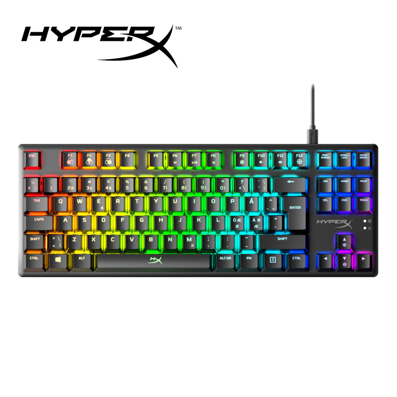 HyperX Alloy Origins Core RGB - Mechanical Gaming Keyboard, Red Switch By Circle (HX-KB7RDX-US)