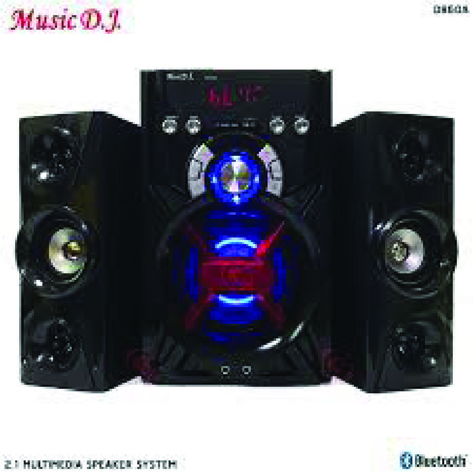 Music D.J. (D860A) + BLUETOOTH, FM,USB 2.1 CH