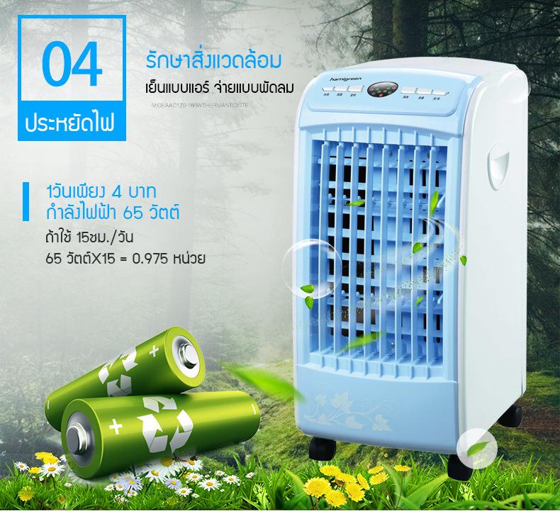 พัดลมไอเย็น พัดลมไอน้ำ เครื่องปรับอากาศ แถมฟรี Ice Pack 5 ชิ้น